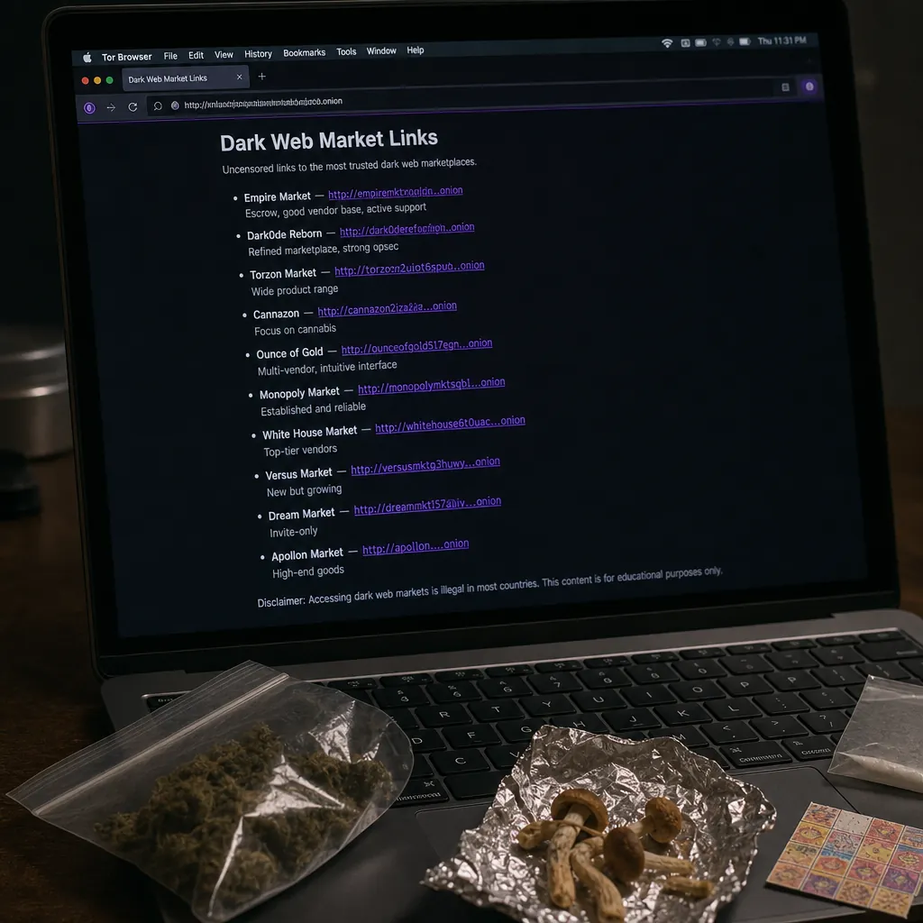 Tor drug market interface preview